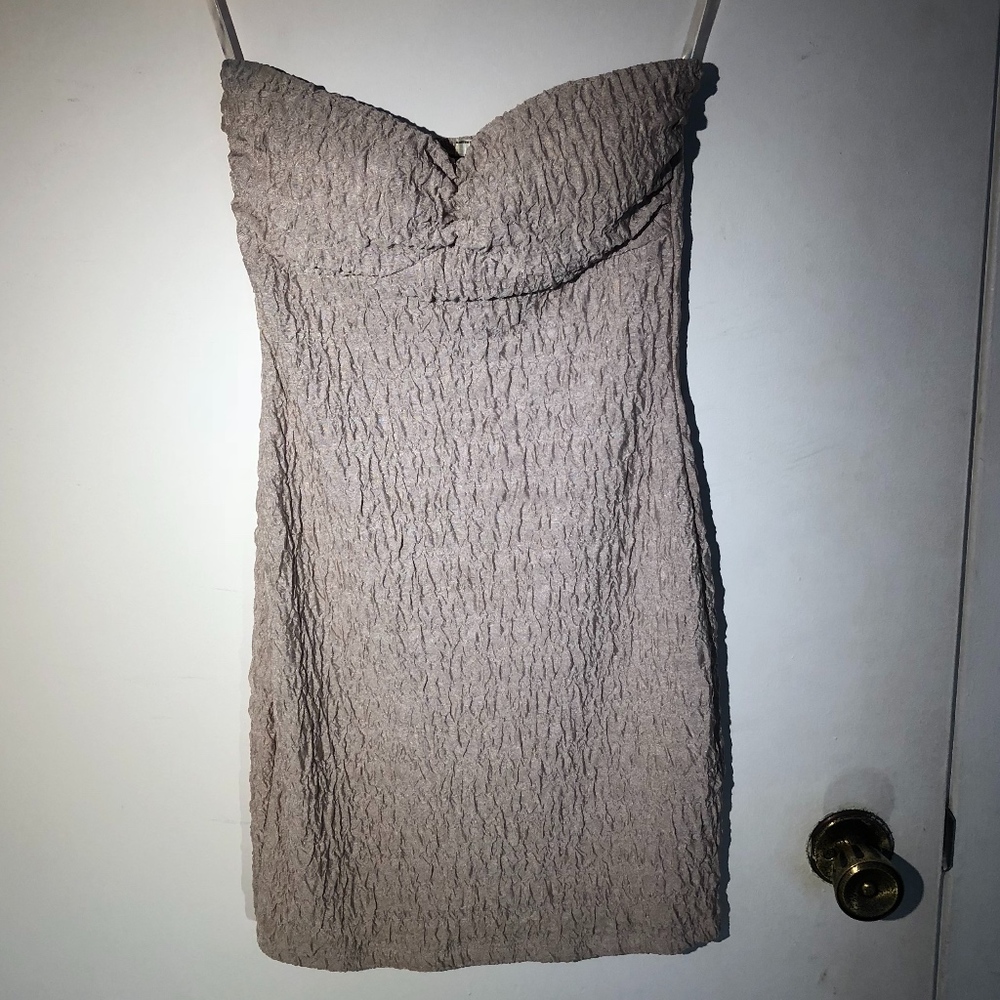 Poetry Strapless Textured Dress